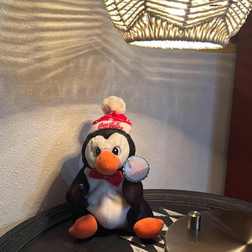 1997 Coca-Cola Penguin Plush bean bag with tags